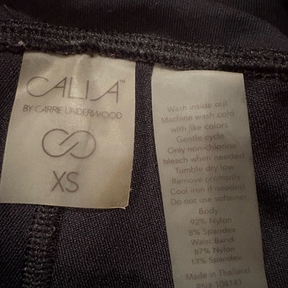 CALIA Leggings Women Size XS High Rise Jacquard Texture Plum Black Active - Picture 9 of 9